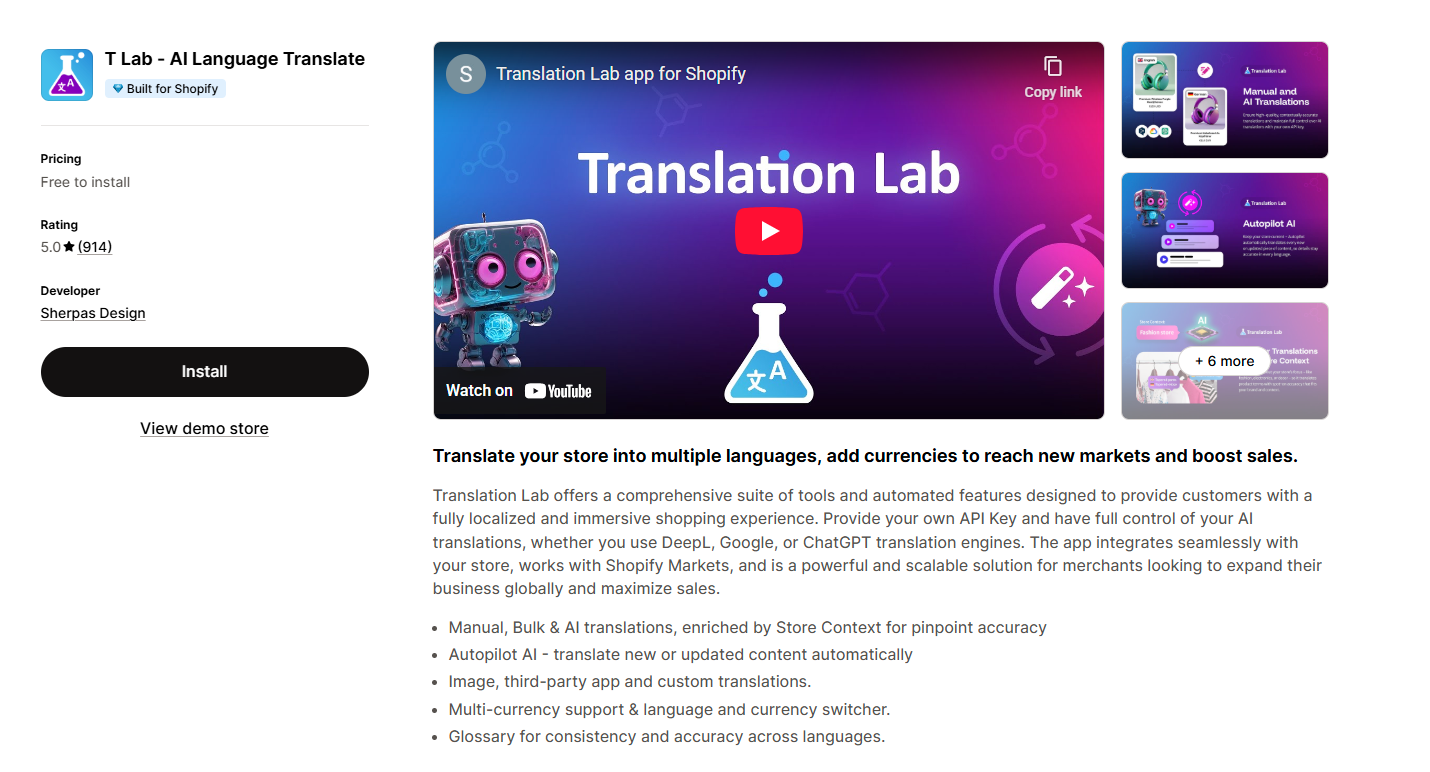 T Lab ‑ AI Language Translate